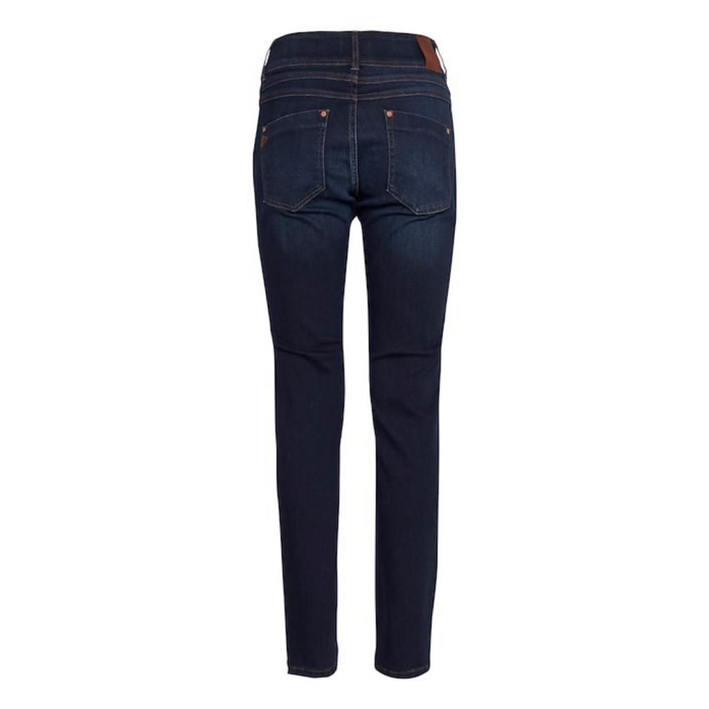PULZ - JEANS - SUZY CURVED 50205549 - DARK BLUE DENIM