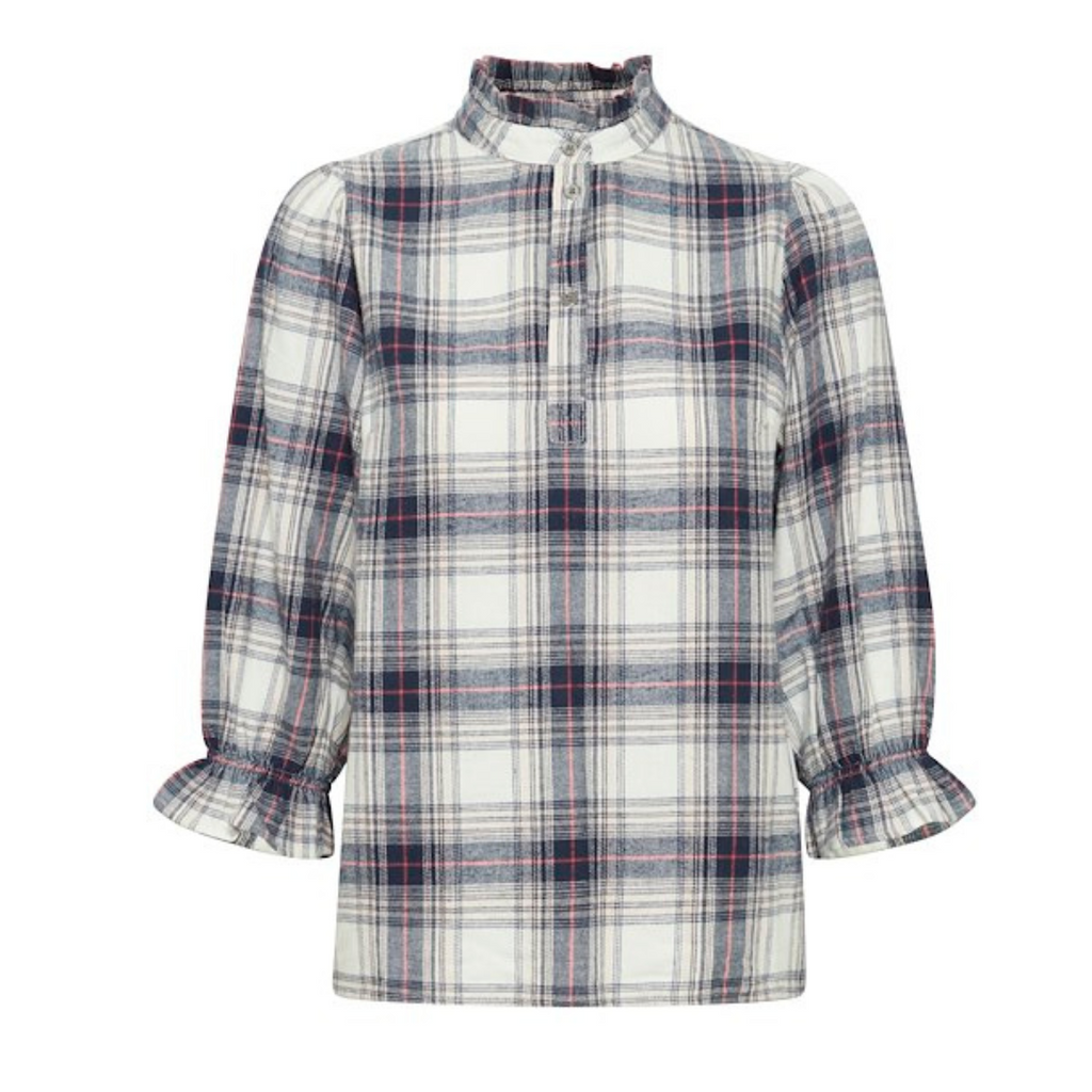 PULZ - BLUSE - EVIE 50208306 - ROSE CHECK