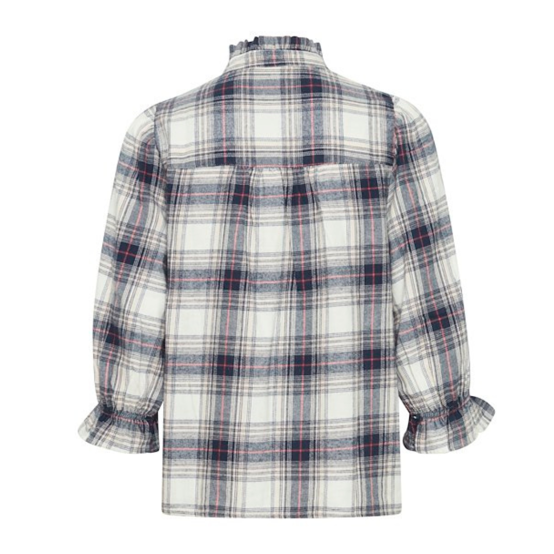 PULZ - BLUSE - EVIE 50208306 - ROSE CHECK