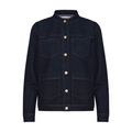 PULZ - DENIMJAKKE - MAEVE 50208309 - DARK BLUE DENIM