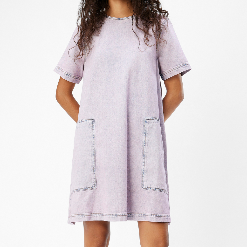 OBJECT - DENIMKJOLE - GABRIELLE 23045663 - PINK FROSTING WASHED DENIM