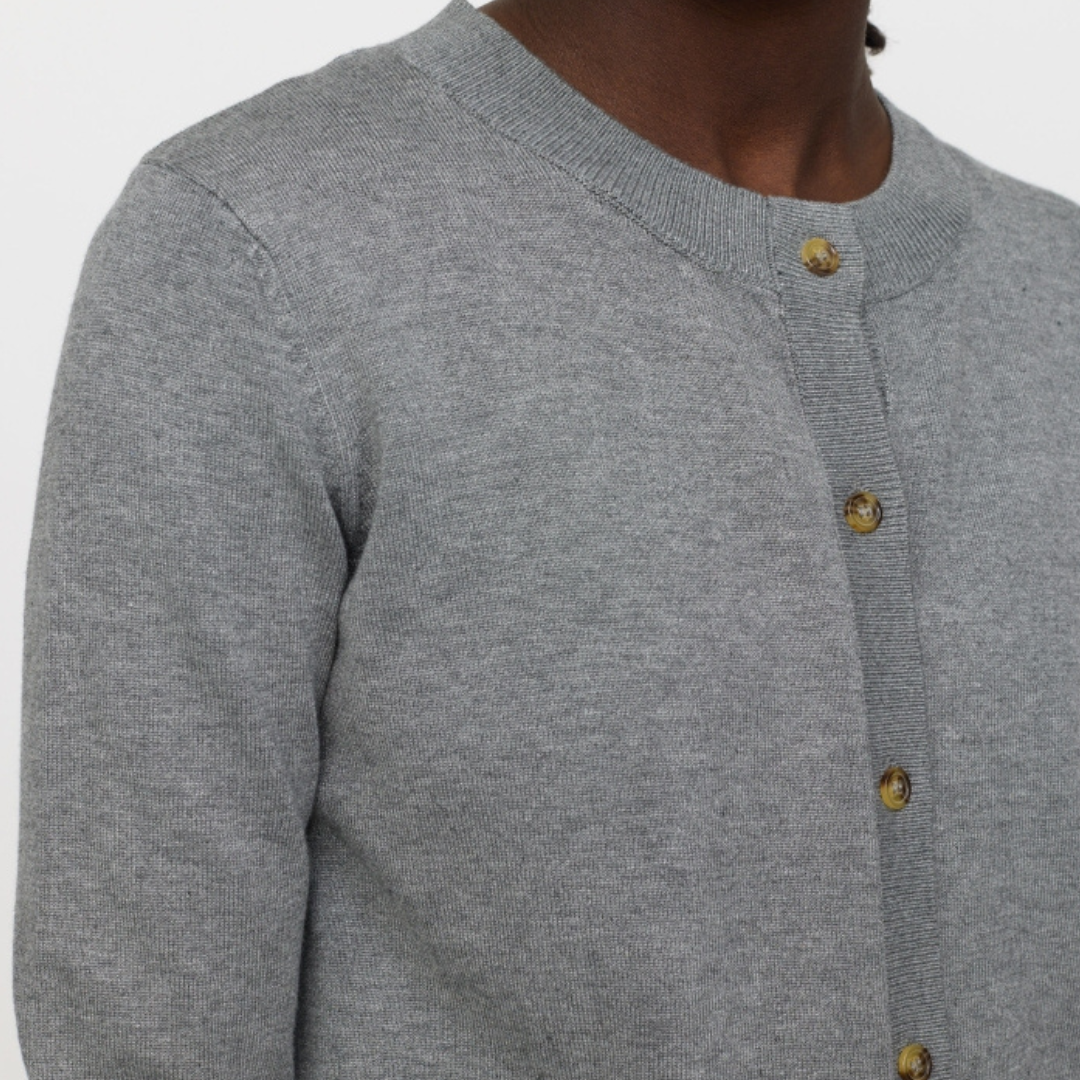 SOFT REBELS - CARDIGAN - MARLA SR120-213 - MEDIUM GREY MELANGE