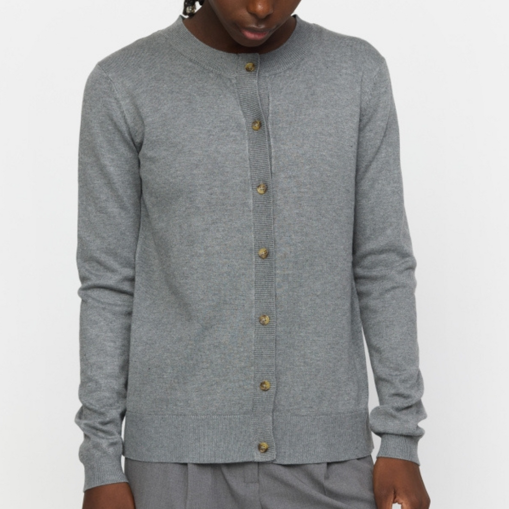 SOFT REBELS - CARDIGAN - MARLA SR120-213 - MEDIUM GREY MELANGE