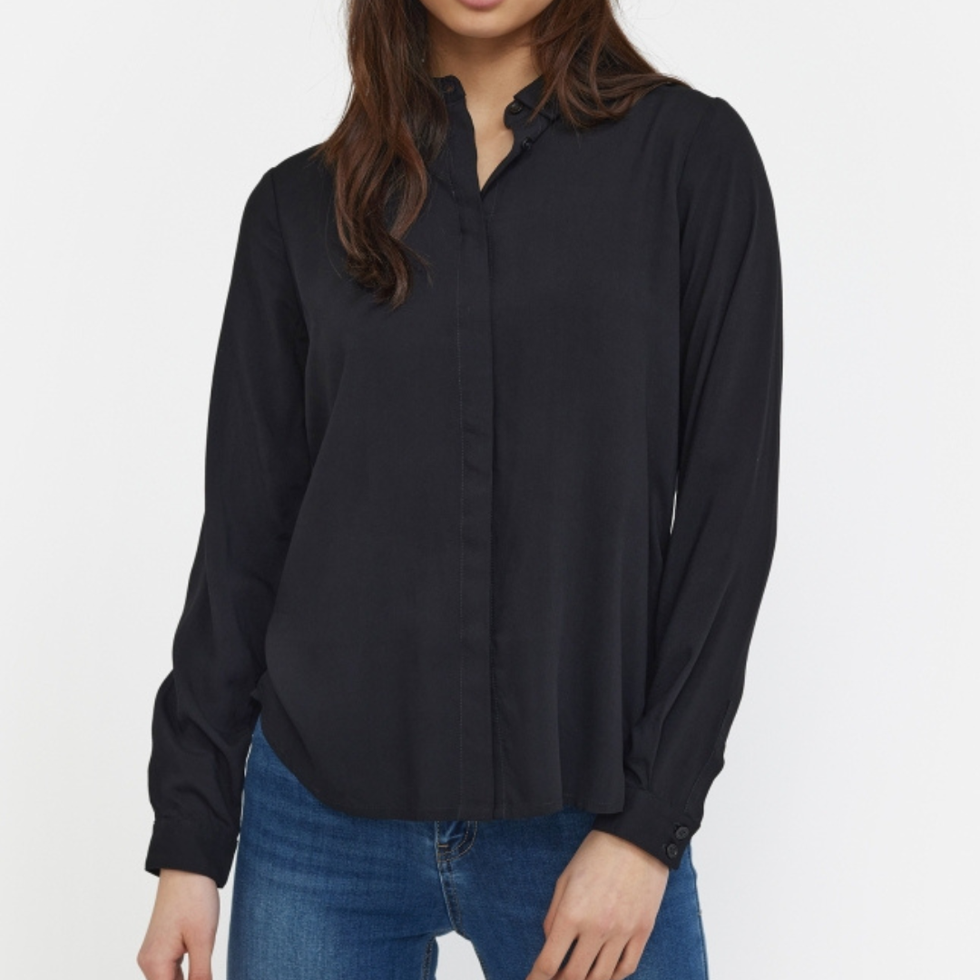 SOFT REBELS - SKJORTE - FREEDOM SR420-740 - SORT