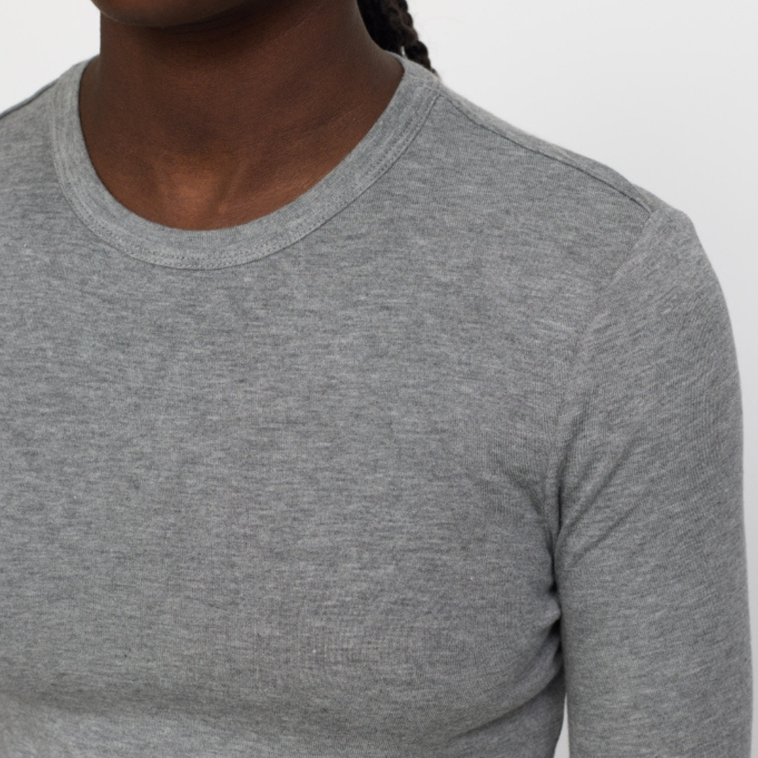 SOFT REBELS - BLUSE - ROMAN SR424-300 - MEDIUM GREY MELANGE