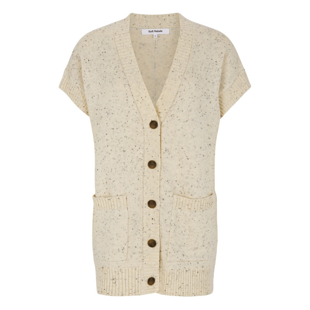 SOFT REBELS - STRIKVEST - EMERALD SR524-207 - ARCTIC WOLF MELANGE