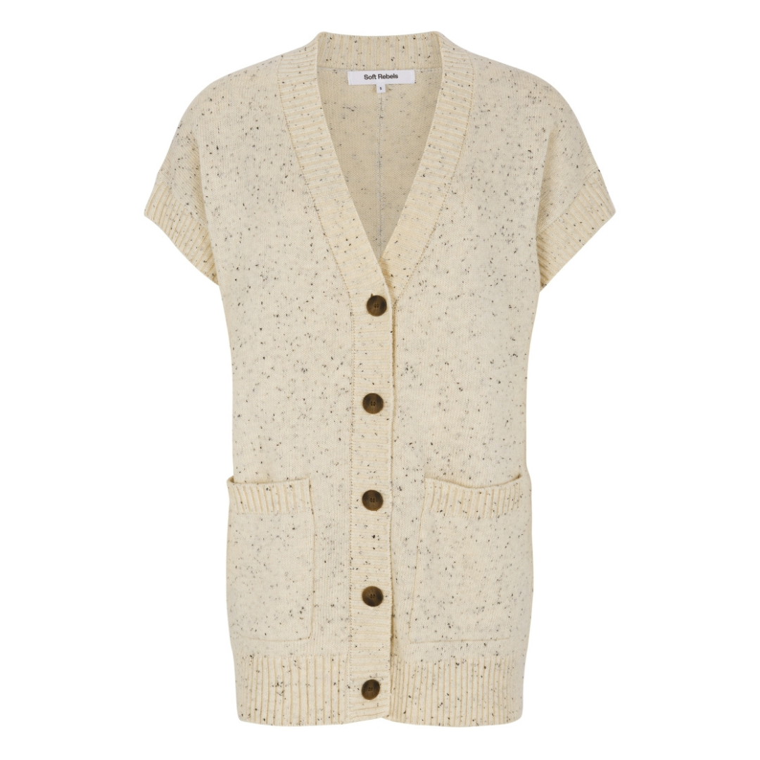 SOFT REBELS - STRIKVEST - EMERALD SR524-207 - ARCTIC WOLF MELANGE