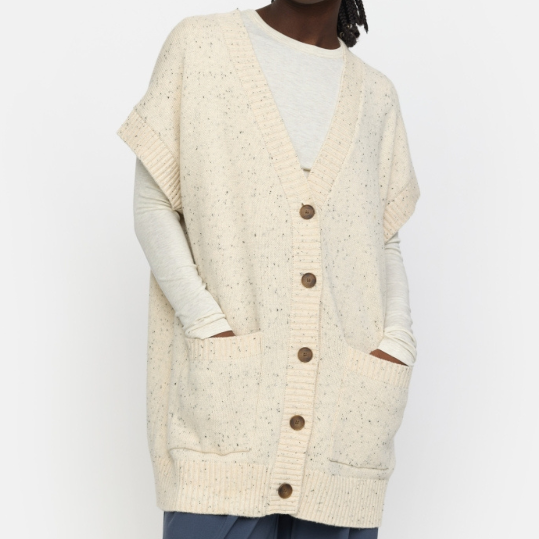 SOFT REBELS - STRIKVEST - EMERALD SR524-207 - ARCTIC WOLF MELANGE