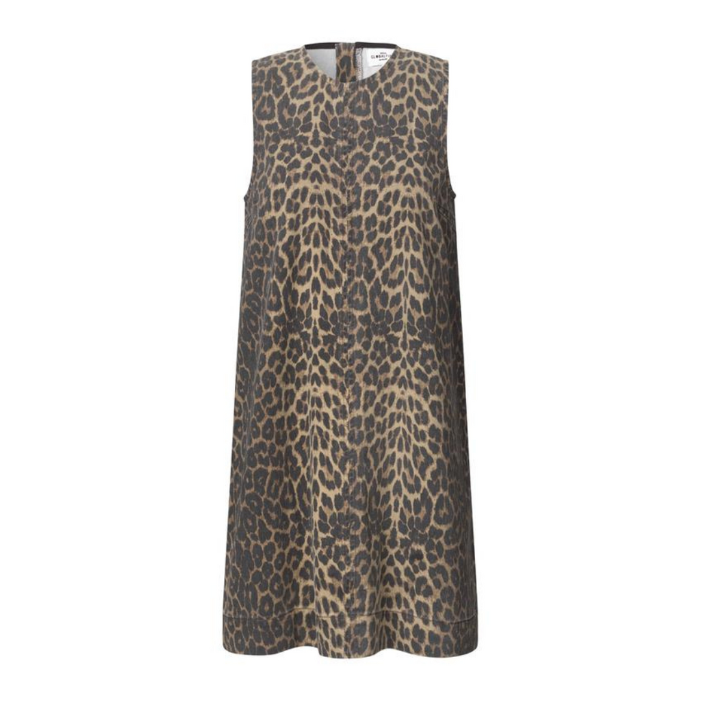 GLOBAL FUNK - DENIMKJOLE - RHIANN 73240222 - LEOPARD MIST