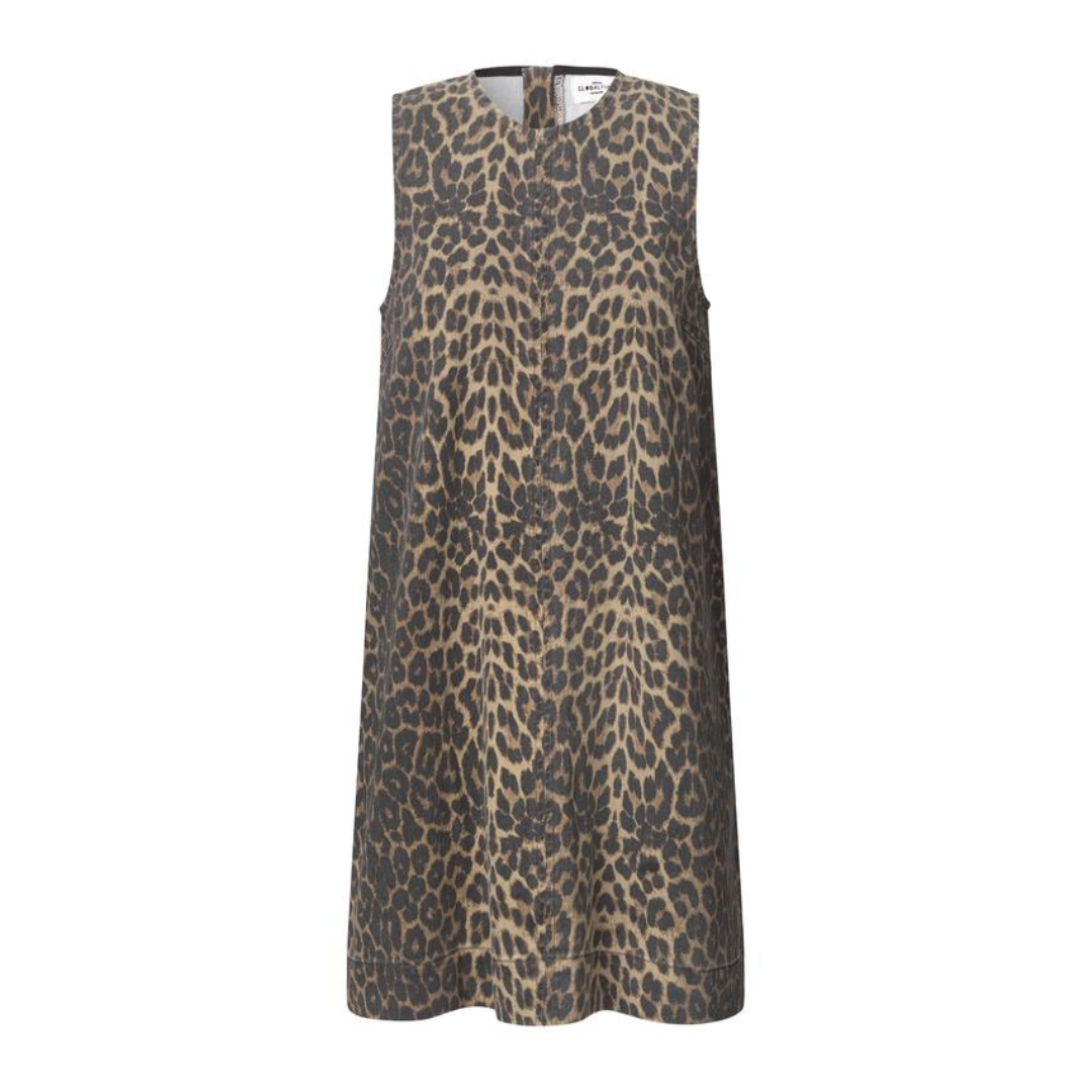 GLOBAL FUNK - DENIMKJOLE - RHIANN 73240222 - LEOPARD MIST
