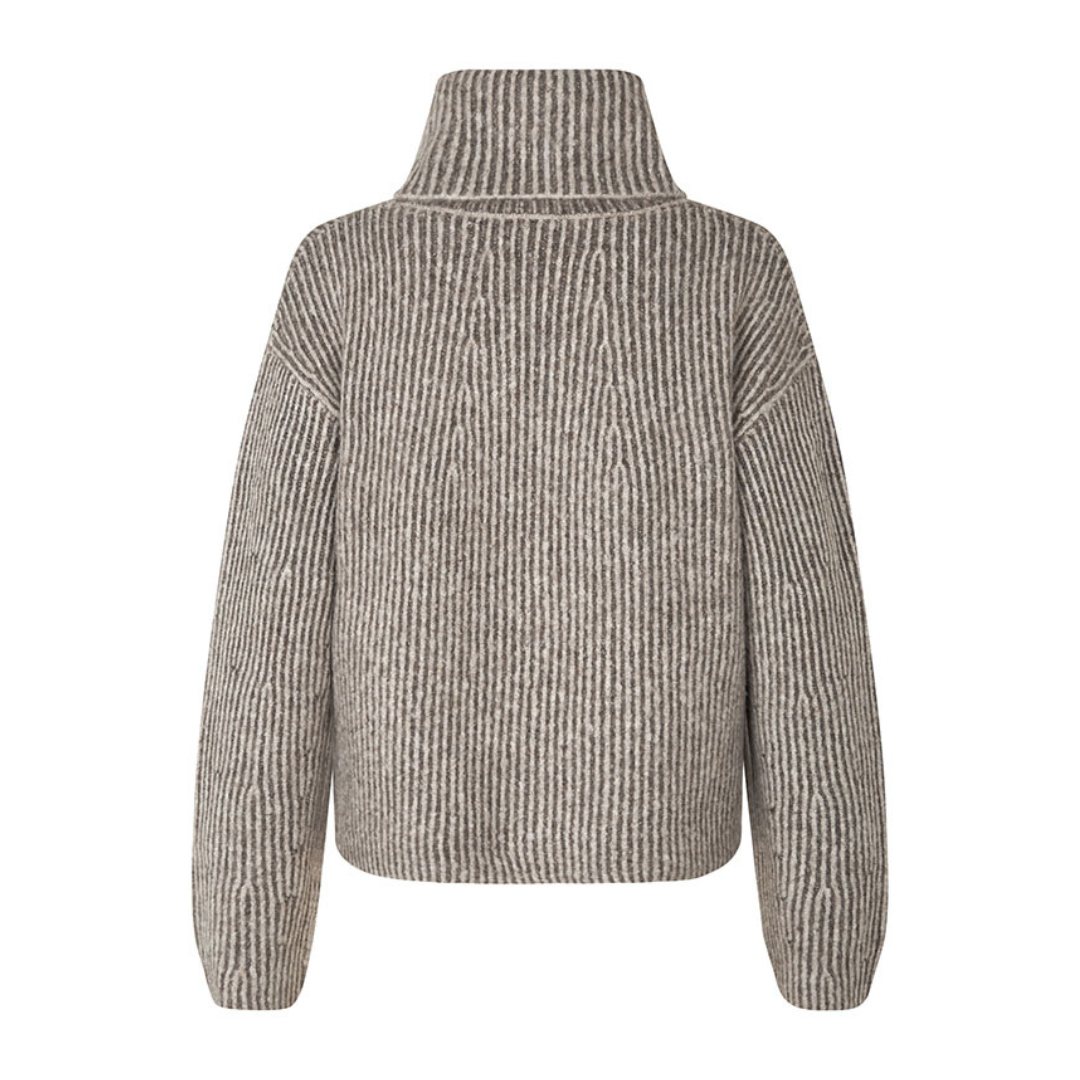 MBYM - STRIK - KEMINA HEVELYN 50529877 - TAUPE OAT STRIPE