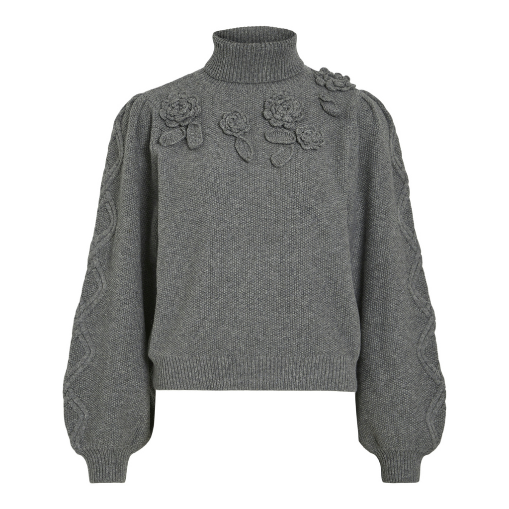 VILA ROUGE - STRIK - LENNON 14098480 - MEDIUM GREY MELANGE