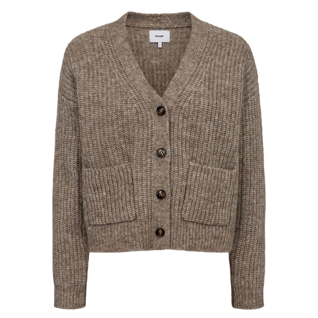 NÜMPH - CARDIGAN - ZINDI 704757 - FOSSIL MELANGE