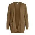 VILA - CARDIGAN - RIL 14044041 - RUBBER DARK MELANGE
