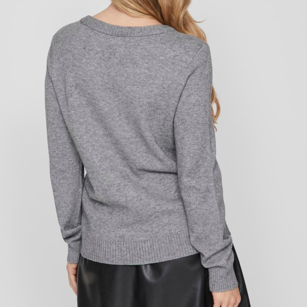 VILA - STRIK - RIL 14054177 - MEDIUM GREY MELANGE
