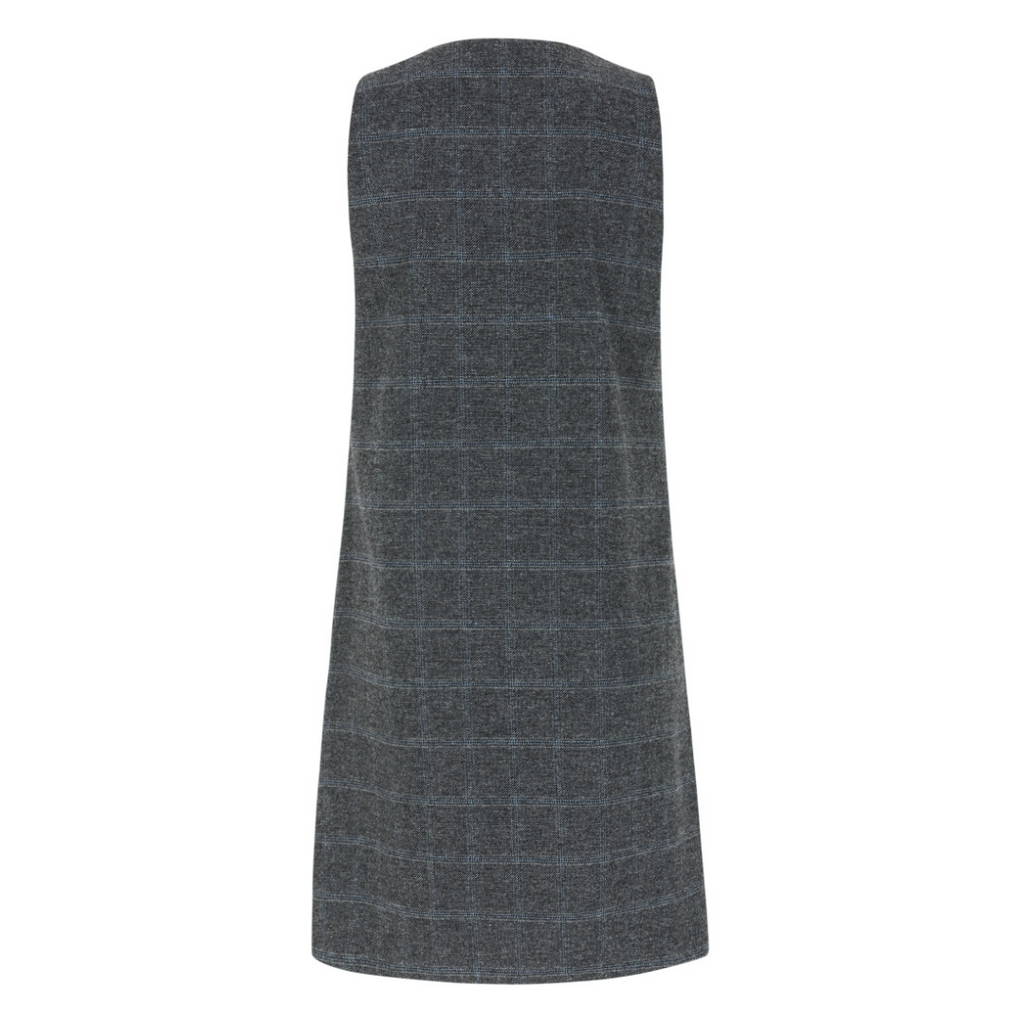 SOFT REBELS - SPENCERKJOLE - ANNIE SR524-730 - CHECKED GREY MELANGE