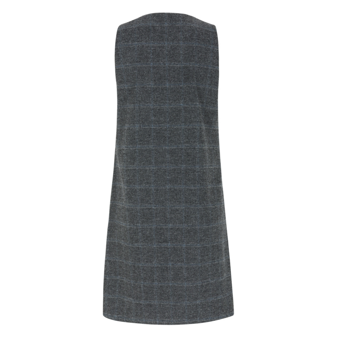 SOFT REBELS - SPENCERKJOLE - ANNIE SR524-730 - CHECKED GREY MELANGE