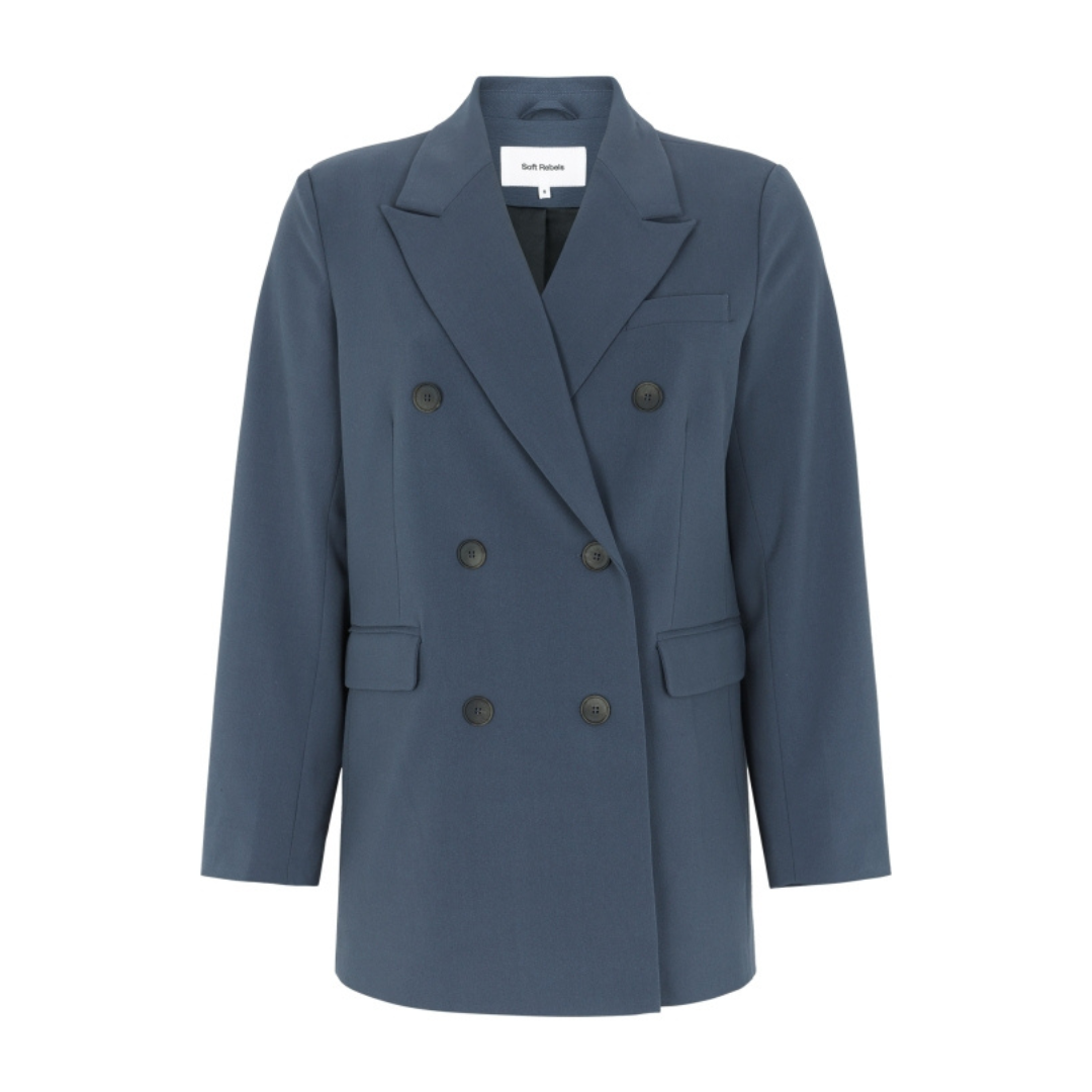 SOFT REBELS - BLAZER - JEN SR524-748 - OMBRE BLUE MELANGE