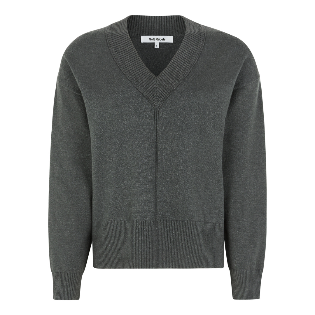SOFT REBELS - STRIK - MINIS SR624-209 - DARK GREY MELANGE