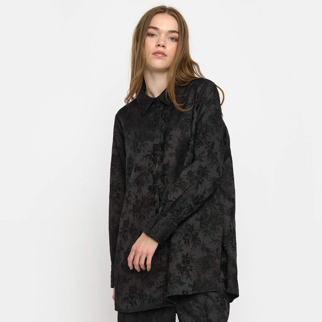 SOFT REBELS - SKJORTE - LEILANI SR624-703 - SORT