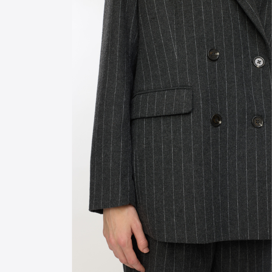 SOFT REBELS - BLAZER - EMERY SR624-717 - DARK GREY MELANGE