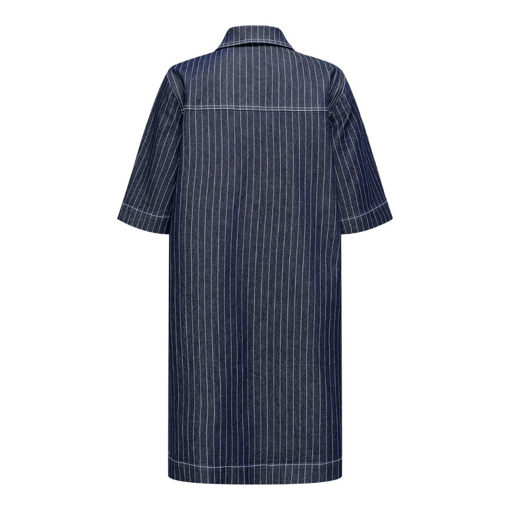 ONLY - DENIMKJOLE - BELLE 15347092 - DARK BLUE STRIPE