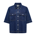 ONLY - DENIMSKJORTE - BELLE 15347084 - DARK BLUE DENIM