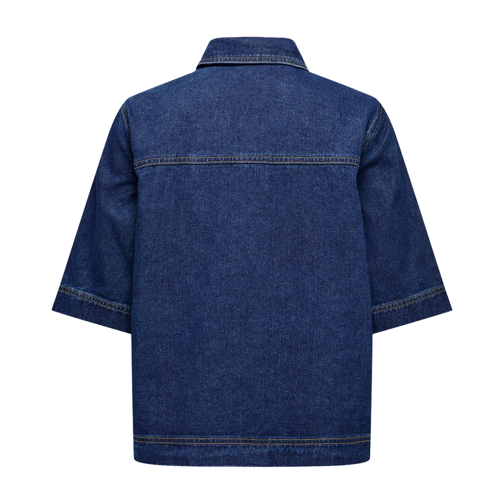 ONLY - DENIMSKJORTE - BELLE 15347084 - DARK BLUE DENIM