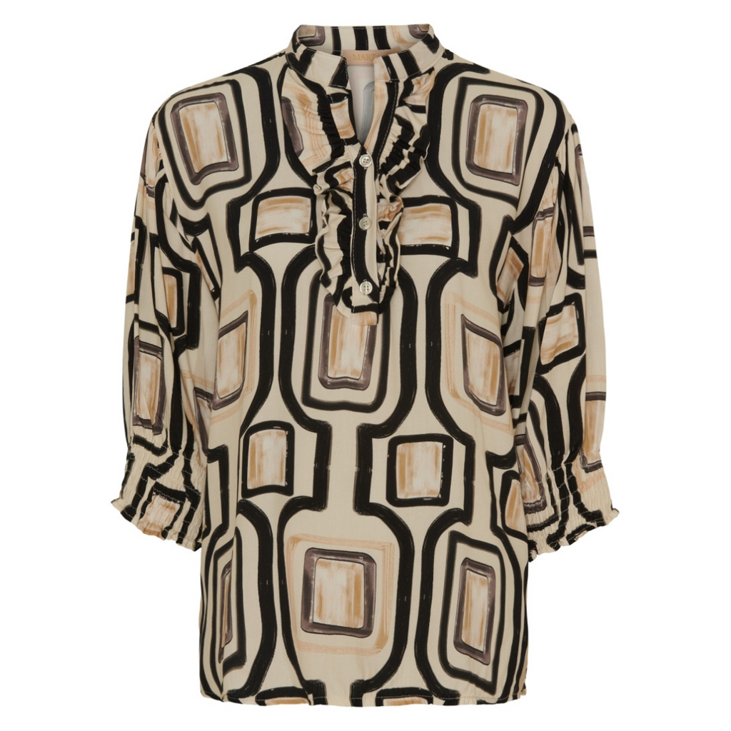MARTA DU CHATEAU - BLUSE - UNNUR 6317 - BEIGE FW 10112