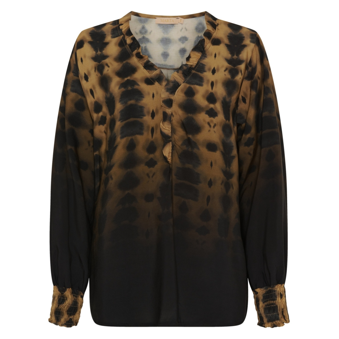 MARTA DU CHATEAU - BLUSE - MAYRA 6426 - NERO 079SMN