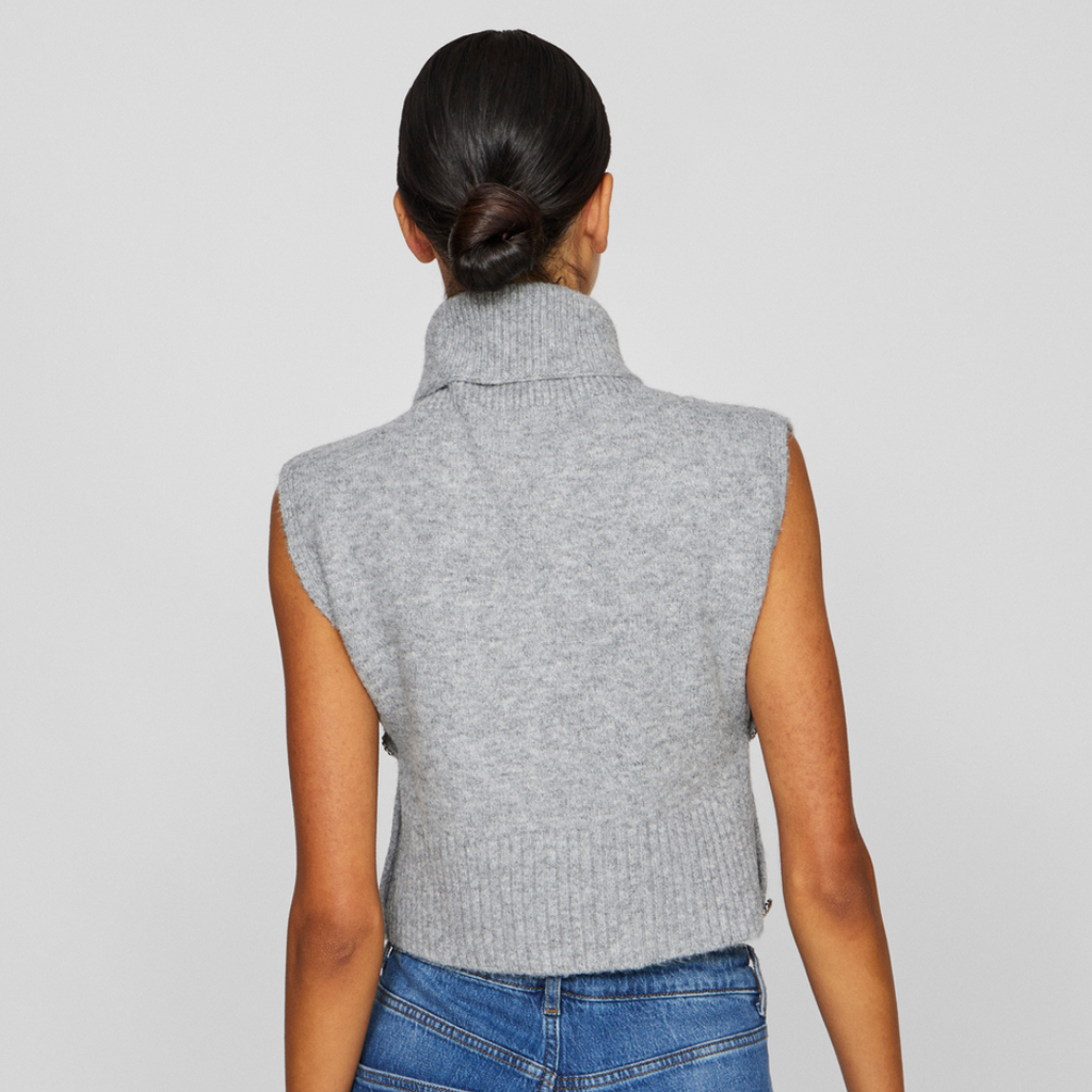 VILA - KRAVE - LYLA 14089425 - LIGHT GREY MELANGE