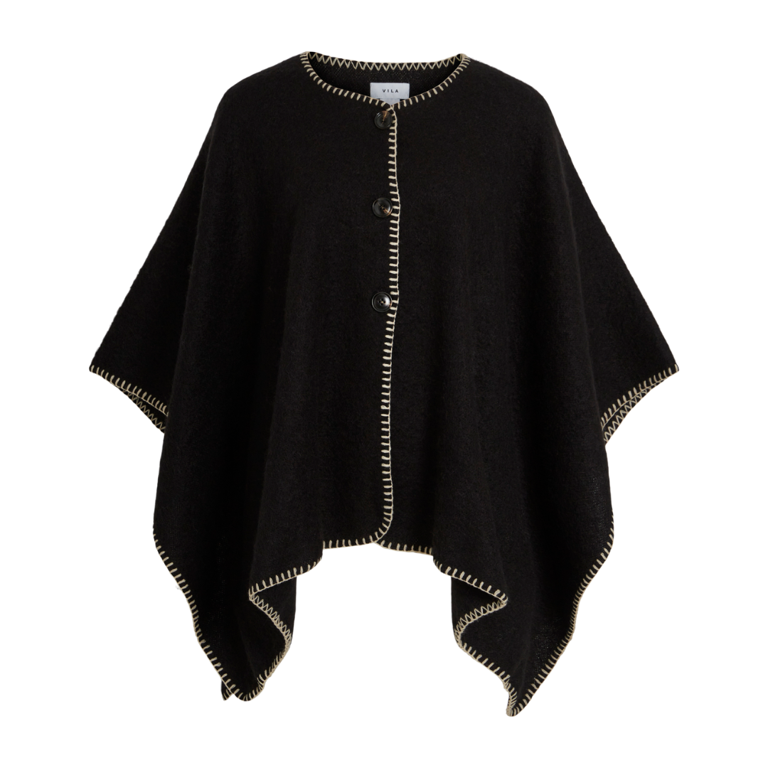 VILA - PONCHO - SANTEL 14099617 - SORT