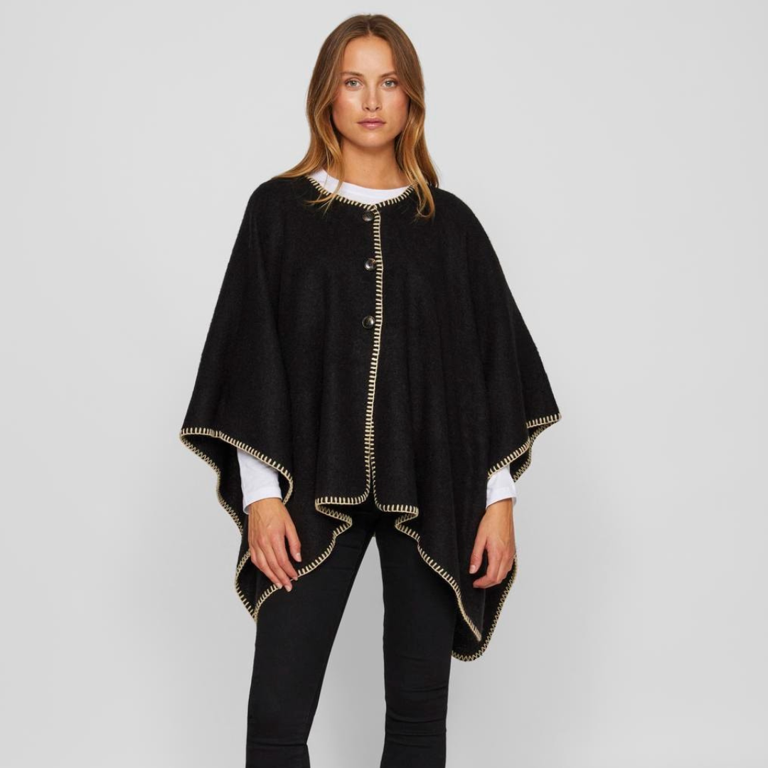 VILA - PONCHO - SANTEL 14099617 - SORT