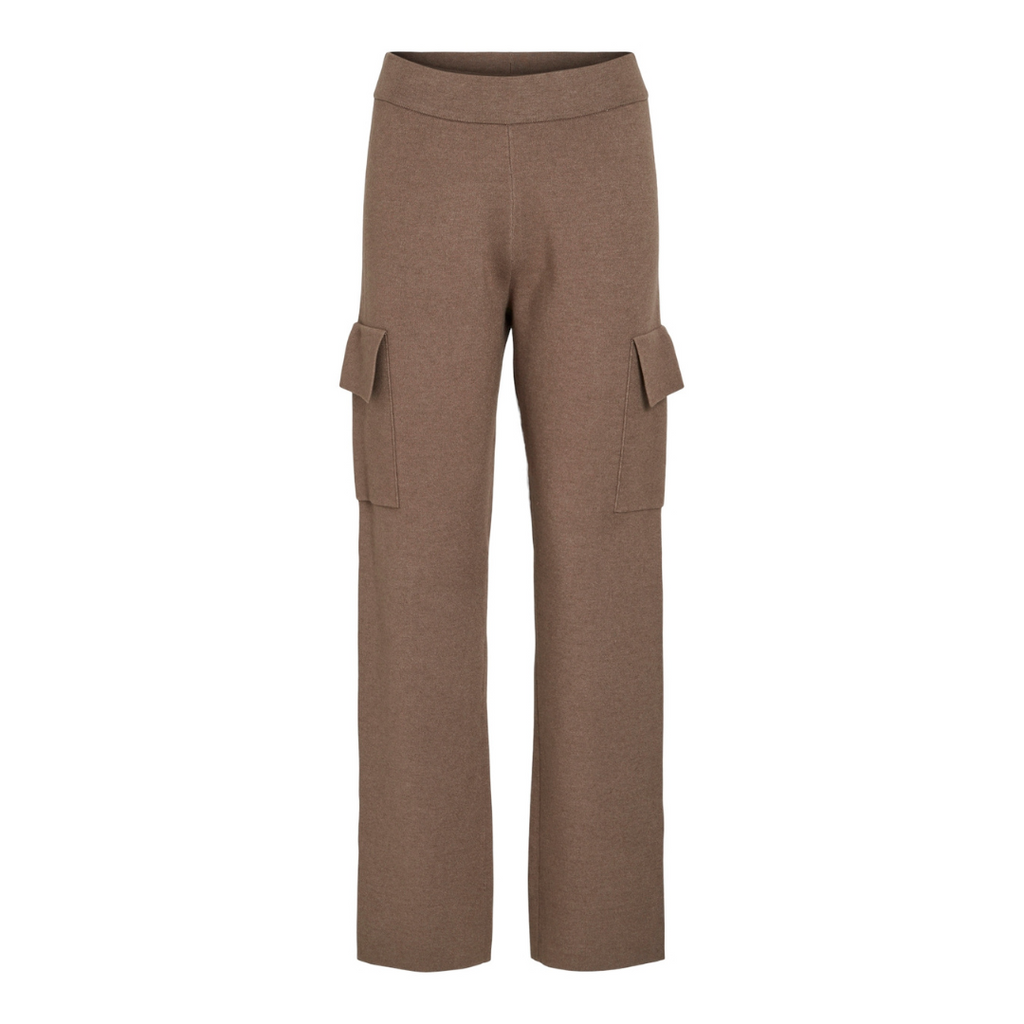 VILA - CARGO BUKS - CASSIE 14098878 - DARK NATURAL MELANGE