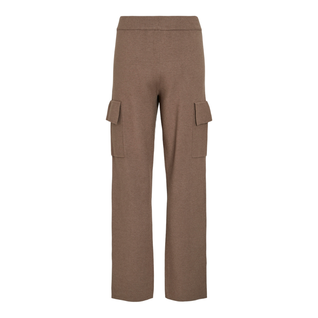 VILA - CARGO BUKS - CASSIE 14098878 - DARK NATURAL MELANGE