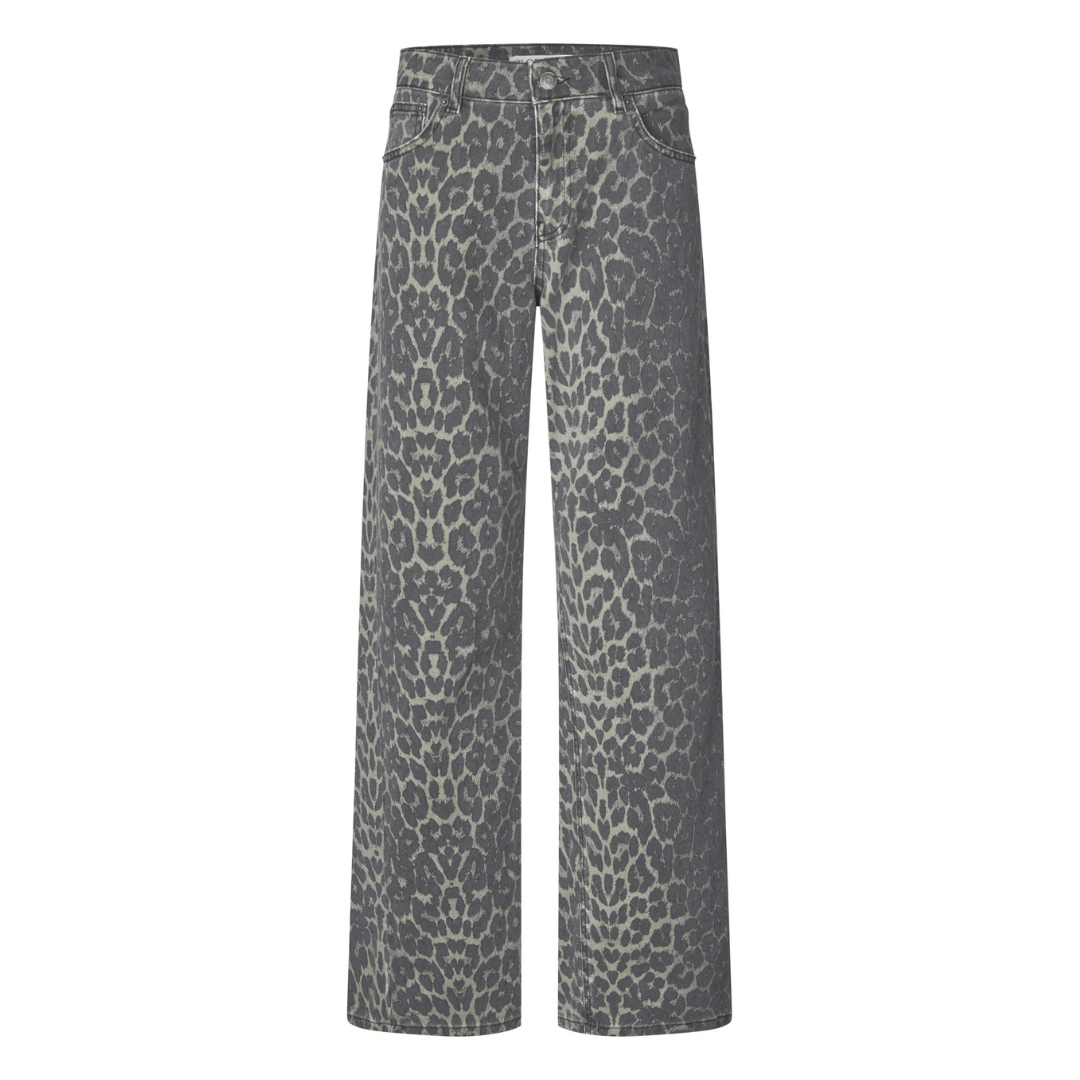 GLOBAL FUNK - JEANS - CADIAN 73249852 - DARK LEOPARD MIST