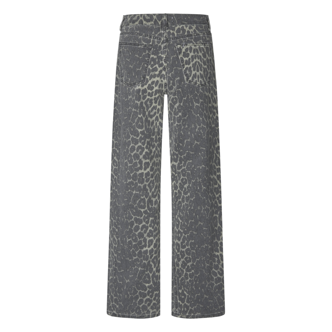 GLOBAL FUNK - JEANS - CADIAN 73249852 - DARK LEOPARD MIST
