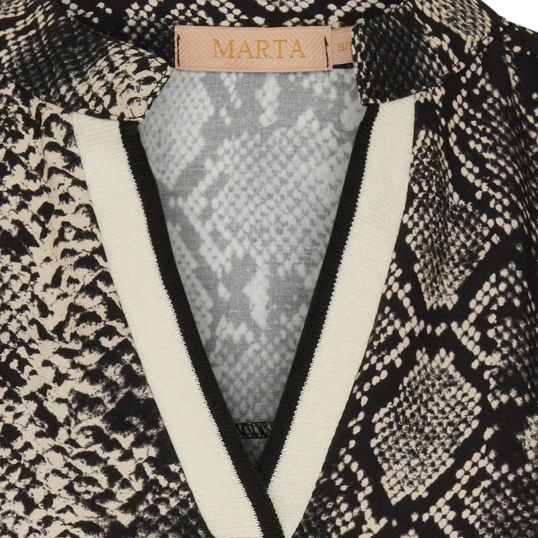 MARTA DU CHATEAU - SKJORTE - EMMANUELLE 38824 - NERO