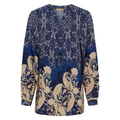 MARTA DU CHATEAU - SKJORTE - ASTRID 8128 - BLUE SCURO