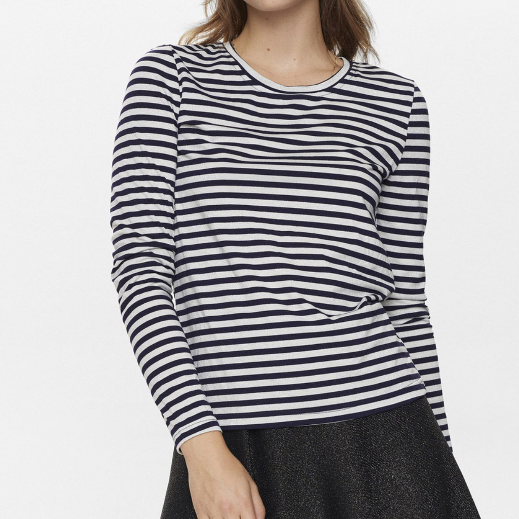 NÜMPH - BLUSE - TRIXIE 704948 - SØLV