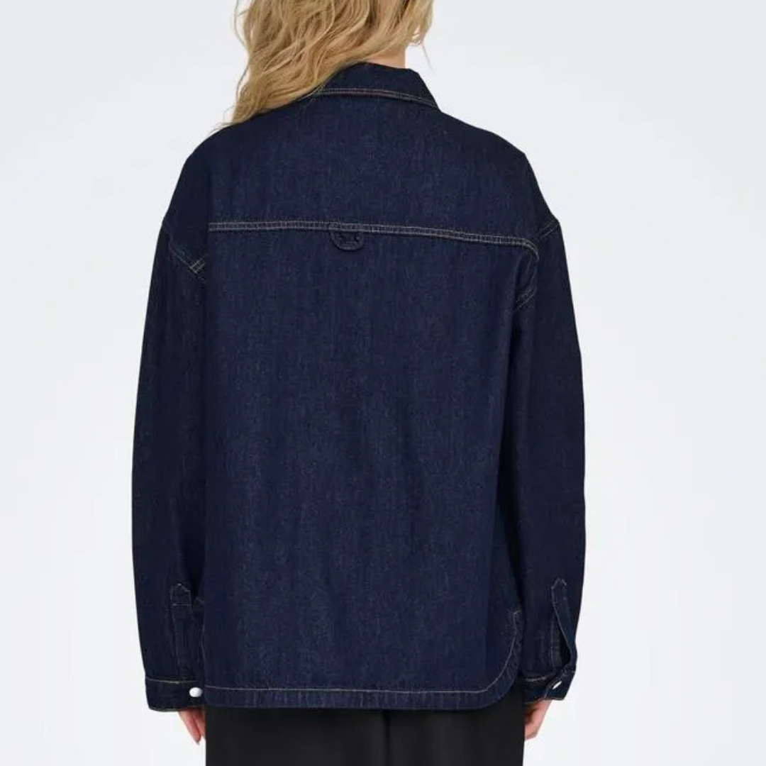 ONLY - SKJORTE - EMMIE 15337147 - DARK BLUE DENIM