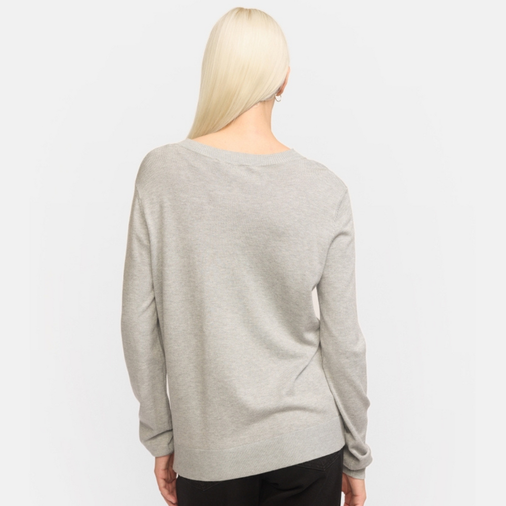 SOFT REBELS - CARDIGAN - MARLA SR120-213 - LIGHT GREY MELANGE