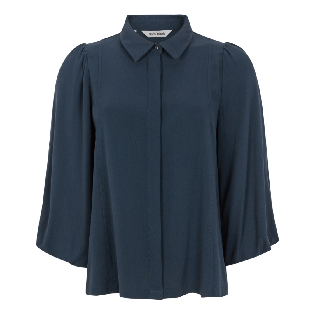 SOFT REBELS - SKJORTE - ELEANOR SR125-701 - TOTAL ECLIPSE