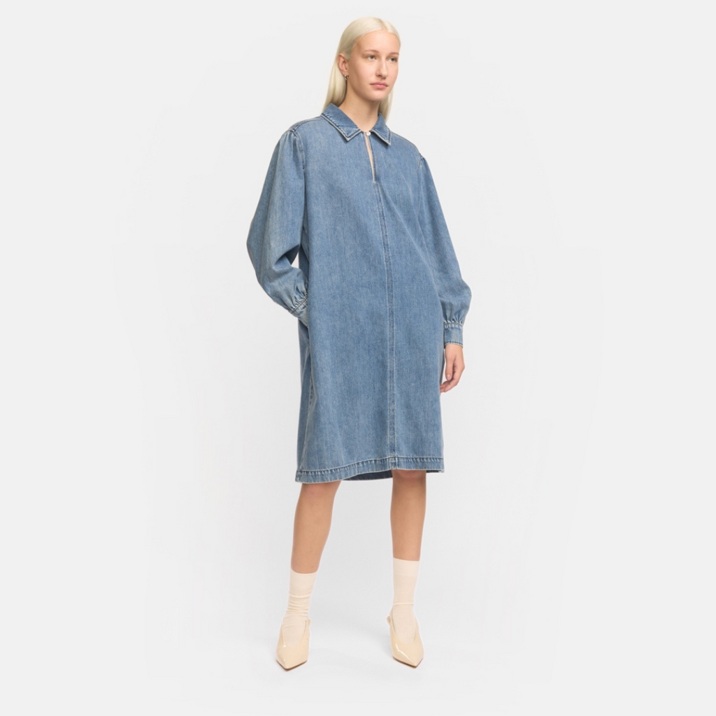 SOFT REBELS - DENIMKJOLE - KEIRA SR125-803 - DARK BLUE DENIM
