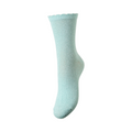 PIECES - STRØMPE - SEBBY 17078534 - DUSTY AQUA TONED LUREX