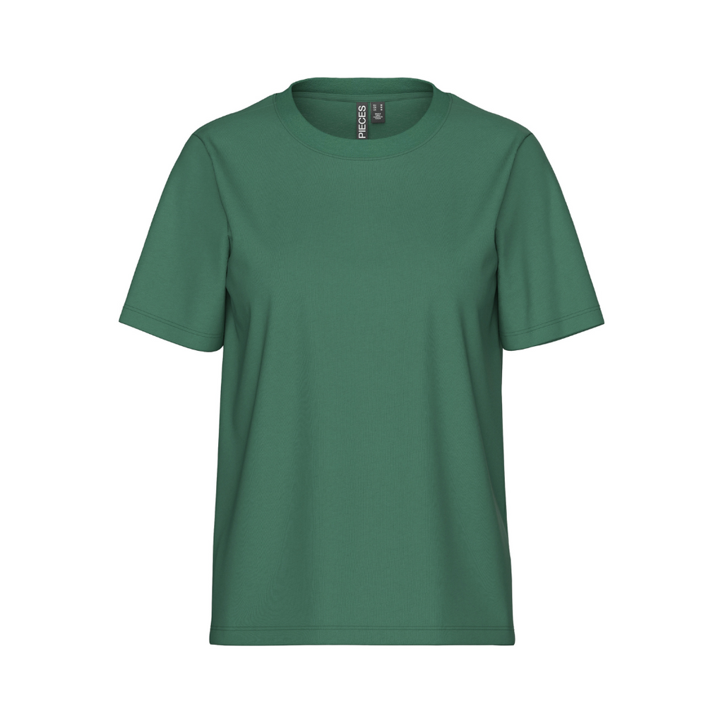 PIECES - T-SHIRT - RIA SOLID 17140802 - HUNTER GREEN
