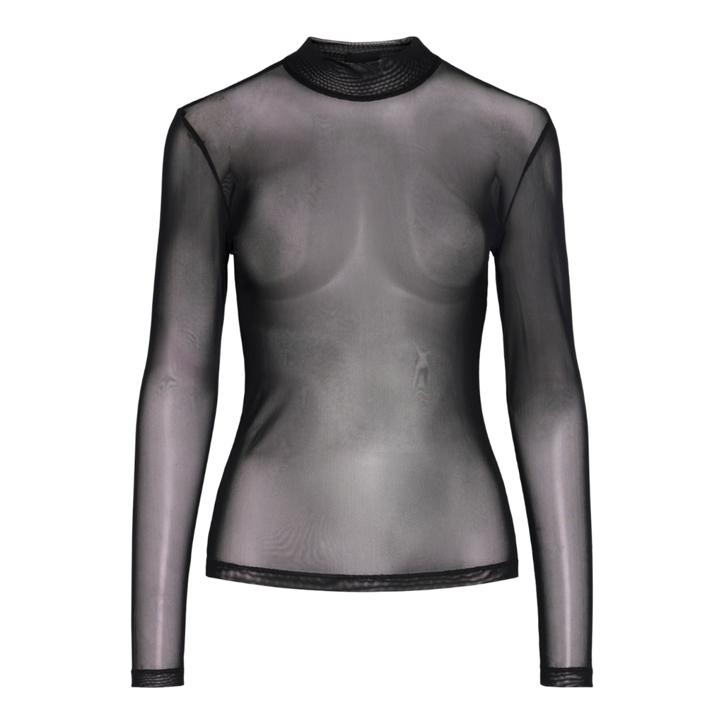 PIECES - MESHBLUSE - NINNI 17151123 - SORT
