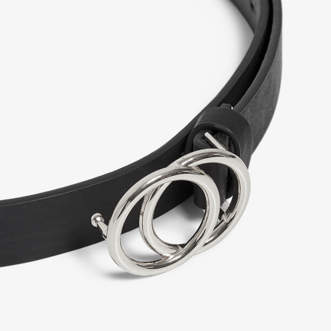 ONLY - BÆLTE - RASMI  15185213 - SORT/SØLVFARVET