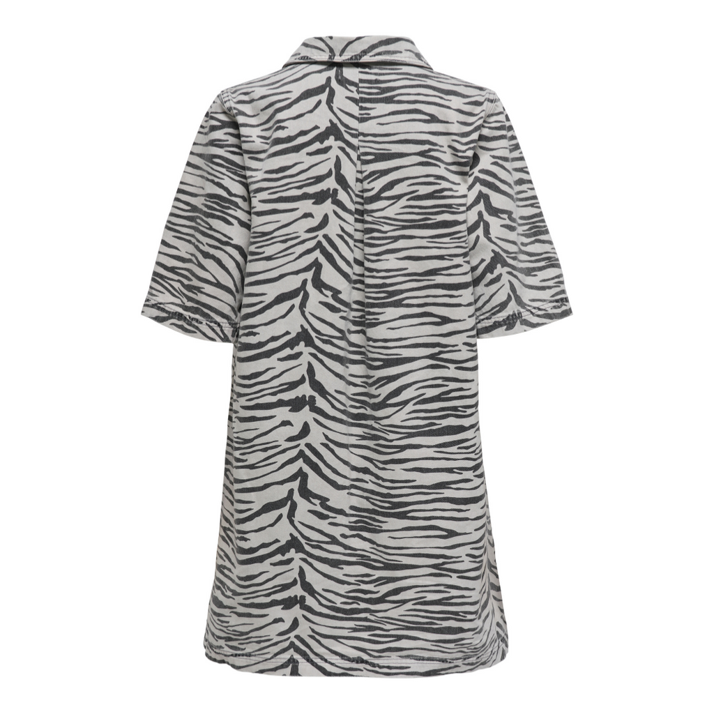 ONLY - DENIMKJOLE - GRY 15355559 - LIGHT GREY DENIM ZEBRA