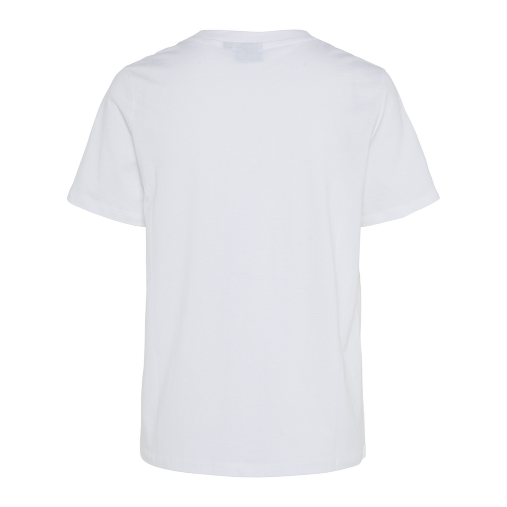 PIECES - T-SHIRT - SCARLETT 17155374 - BRIGHT WHITE/SMALL BOW